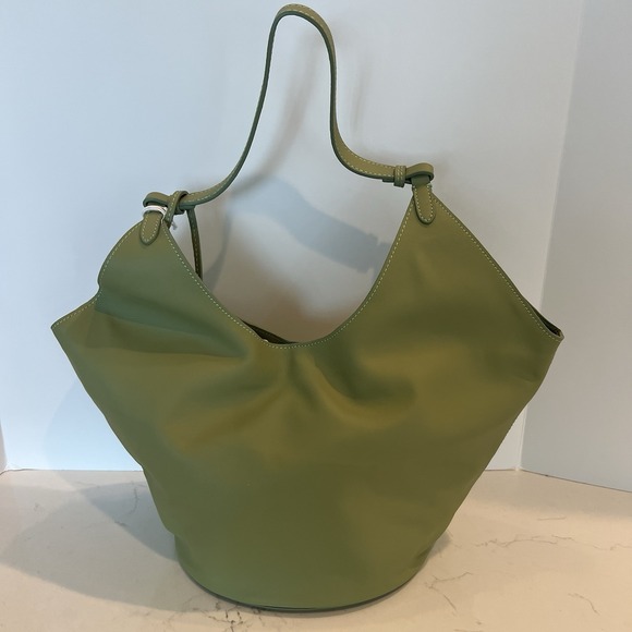 Viola Castellani Handbags - New With Tag‎ VIOLA CASTELLANI Made In Italy Green Leather Hobo With Oval Bottom